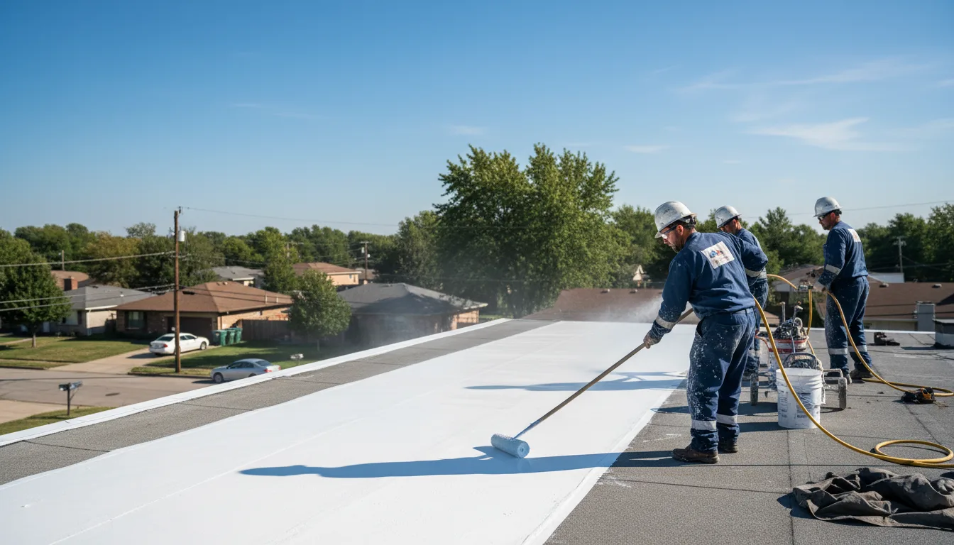 Commercial roof coating in White Plains, GA near me